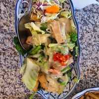 Peanut stir fry with fried tofu 👌 at Alaska Taste of Thai in Anchorage