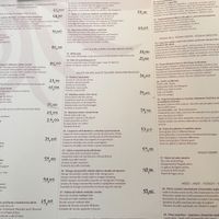 Menu with vegan/vegetarian options at Konoba Mareta in Korcula