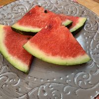Watermelon (given free of charge)  at Konoba Mareta in Korcula
