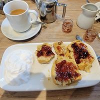 Vegan cream tea at The Old Station Tea Rooms in Burley