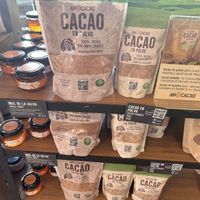 cocoa powder  at Ah Cacao Chocolate Cafe in Playa Del Carmen