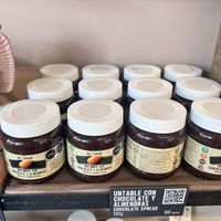 veganchocolate spread  at Ah Cacao Chocolate Cafe in Playa Del Carmen