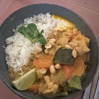 Main: Green Curry  at Kaizen Vegetariano in Torrevieja