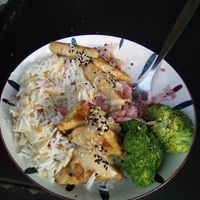 Tempeh at Veganistan in Athens