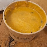 Pumpkin soup at Veganistan in Athens