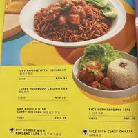 Veggie page in menu  at Butter Kaya Kopitiam in Kuala Lumpur