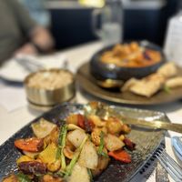 “Chicken” Cashew and Yam Massaman   at Vegan Mahanakhon in Bangkok