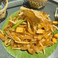 Pad thai  at Vegan Mahanakhon in Bangkok