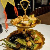 Appetizer platter at Vegan Mahanakhon in Bangkok