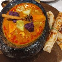 Thai curry with fab dosas at Vegan Mahanakhon in Bangkok