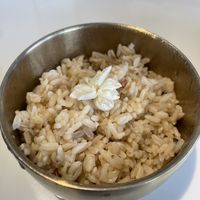 Jasmin rice  at Vegan Mahanakhon in Bangkok