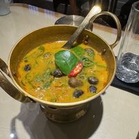 Earthstar mushroom curry  at Vegan Mahanakhon in Bangkok
