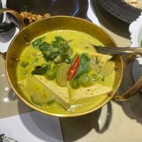 green thai curry   at Vegan Mahanakhon in Bangkok