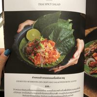 super delicious totally recommend (eat with the leaves)  at Vegan Mahanakhon in Bangkok