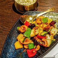 Cashew Chicken at Vegan Mahanakhon in Bangkok