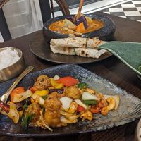 Ch*cken and Cashew, Massaman Curry at Vegan Mahanakhon in Bangkok