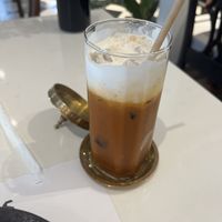 Thai tea  at Vegan Mahanakhon in Bangkok
