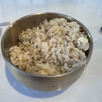 Brown rice   at Vegan Mahanakhon in Bangkok