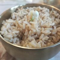 brown rice at Vegan Mahanakhon in Bangkok