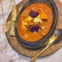 Massaman curry at Vegan Mahanakhon in Bangkok