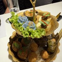 Appetizer sampler  at Vegan Mahanakhon in Bangkok