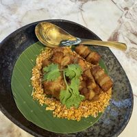 “Pork Belly"  at Vegan Mahanakhon in Bangkok