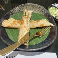 Paratha bread   at Vegan Mahanakhon in Bangkok