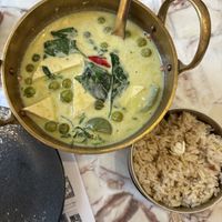 green curry  at Vegan Mahanakhon in Bangkok