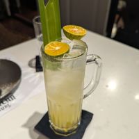 Calamansi juice at Vegan Mahanakhon in Bangkok