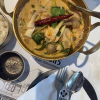 tom yum  at Vegan Mahanakhon in Bangkok