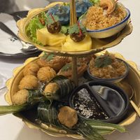 Appetizer platter   at Vegan Mahanakhon in Bangkok