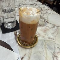 Thai tea  at Vegan Mahanakhon in Bangkok