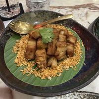 Vegan pork belly    at Vegan Mahanakhon in Bangkok