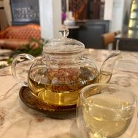 Rose tea   at Vegan Mahanakhon in Bangkok