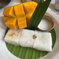 Mayo sticky rice   at Vegan Mahanakhon in Bangkok