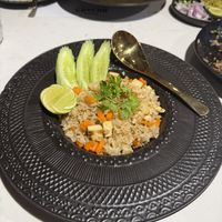 Tofu fried ricee  at Vegan Mahanakhon in Bangkok