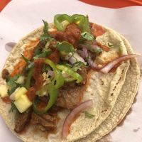 Taco  at Mixiotes de Soya in Mexico City
