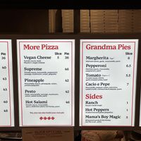 Vegan slices on the menu!   at Mama's Boy Pizza in Oakland