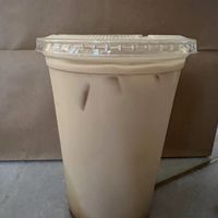 Marzipan latte iced with oatmilk   at Café Mas in Chicago