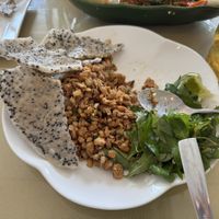 Vegan clam dip w/ sesame crackers  at Chay Restaurant in Falls Church