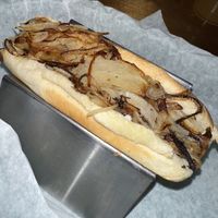 Seattle dog; not sure if NotCo or Impossible  at Tim's Tavern in Seattle