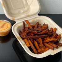 sweet potato fries + fry sauce (takeout) at Tim's Tavern in Seattle