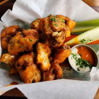 Vegan cauliflower wings (different options for the sauce, I chose buffalo sauce) at Tim's Tavern in Seattle