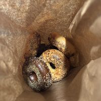 Bag of bagels  at Dingfelder's Delicatessen in Seattle