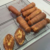 Freshly baked waffles: Kikette (left) and Kiki (right) at MYKIKI in Melbourne