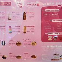 Menu at MYKIKI in Melbourne