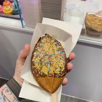 My ‘vajazzled’ waffle lol!   at MYKIKI in Melbourne