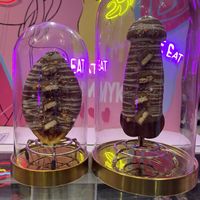 The two different themed options 😂  at MYKIKI in Melbourne