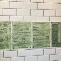 The menus!   at The Green Goose in Glasgow