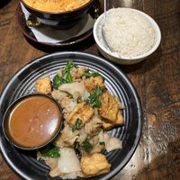 Massaman curry (top) and rama noodles (bottom)  at Thai On Main Street in Monroe